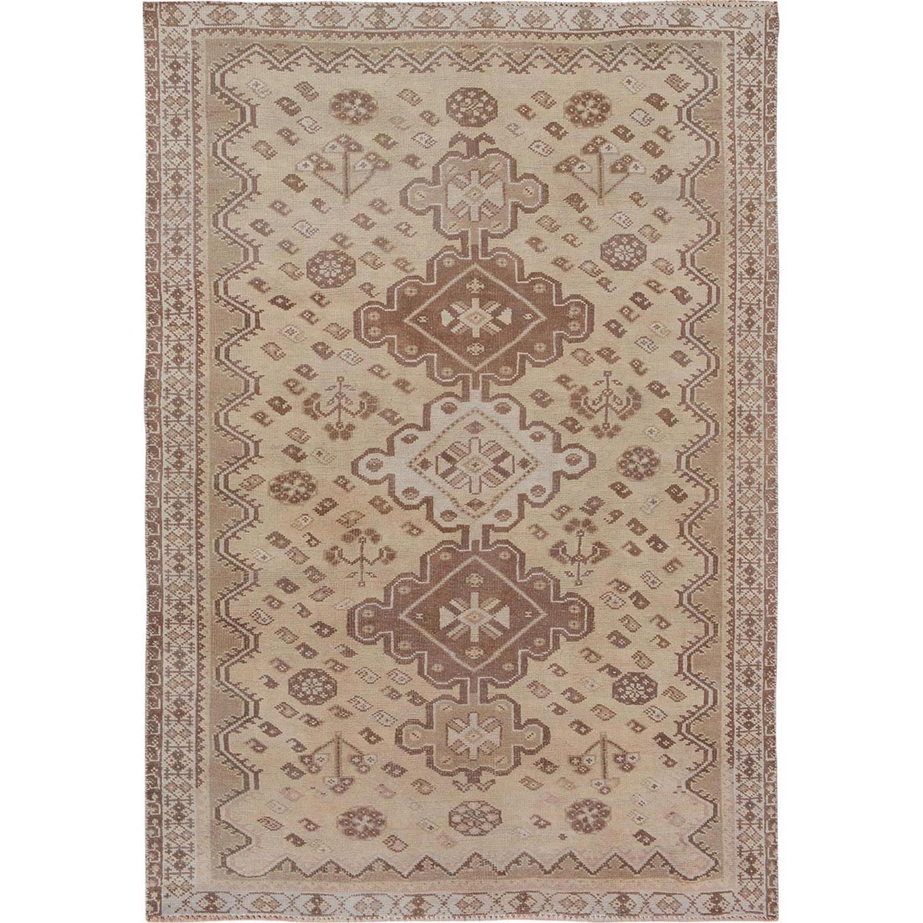 Transitional Wool Hand-Knotted Area Rug 5'0